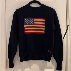 Vintage Polo by Ralph Lauren American Flag Sweater